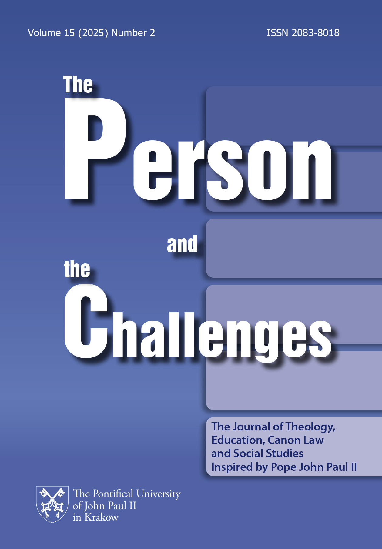 The Person and the Challenges, tom 15 (2025) nr 2 • okładka