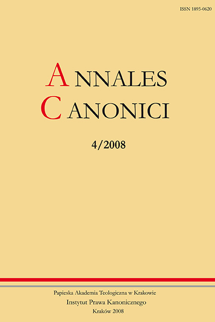 Annales Canonici, tom 4 (2008) • okładka