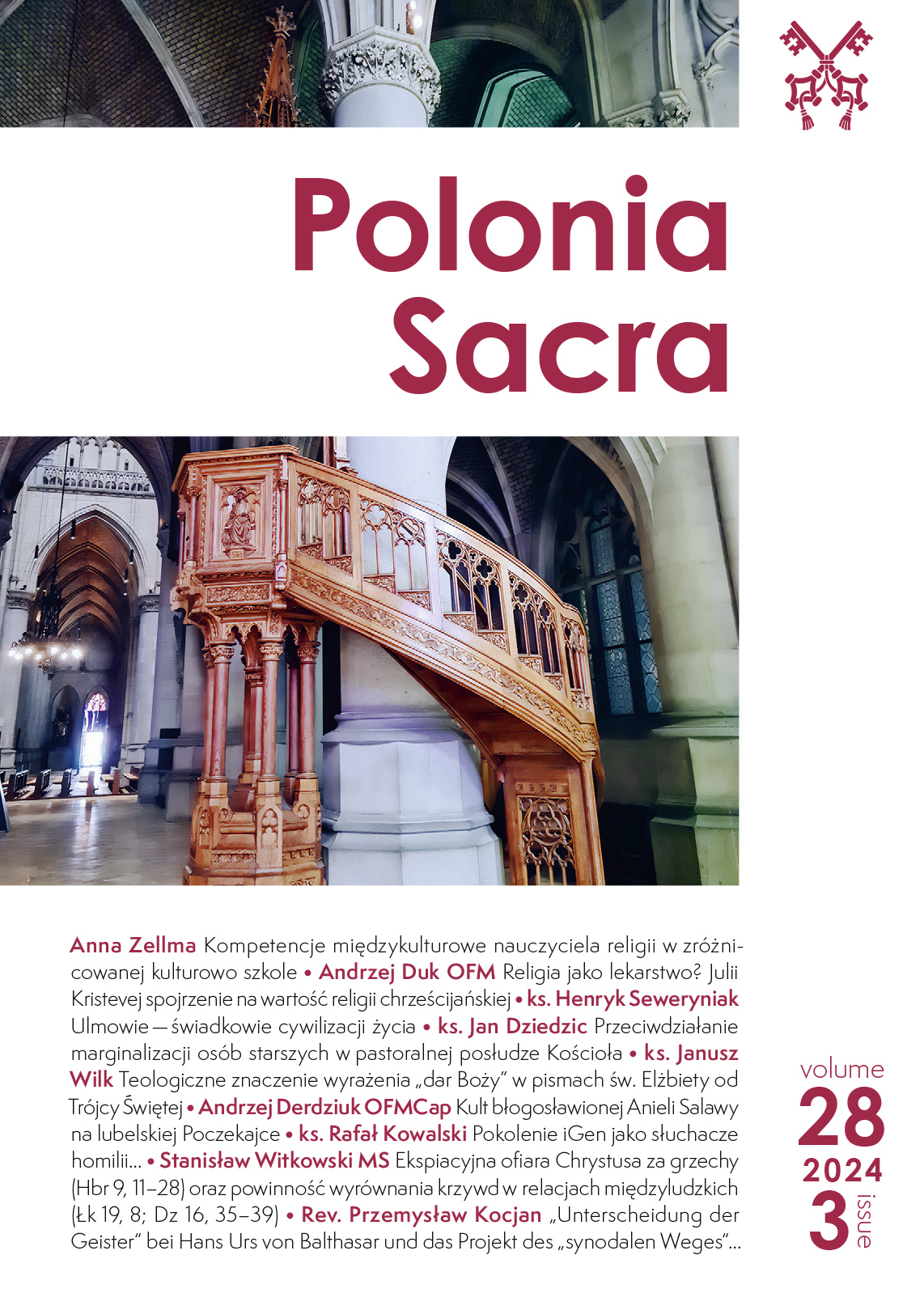 Polonia Sacra 28 (2024) nr 3 - okładka