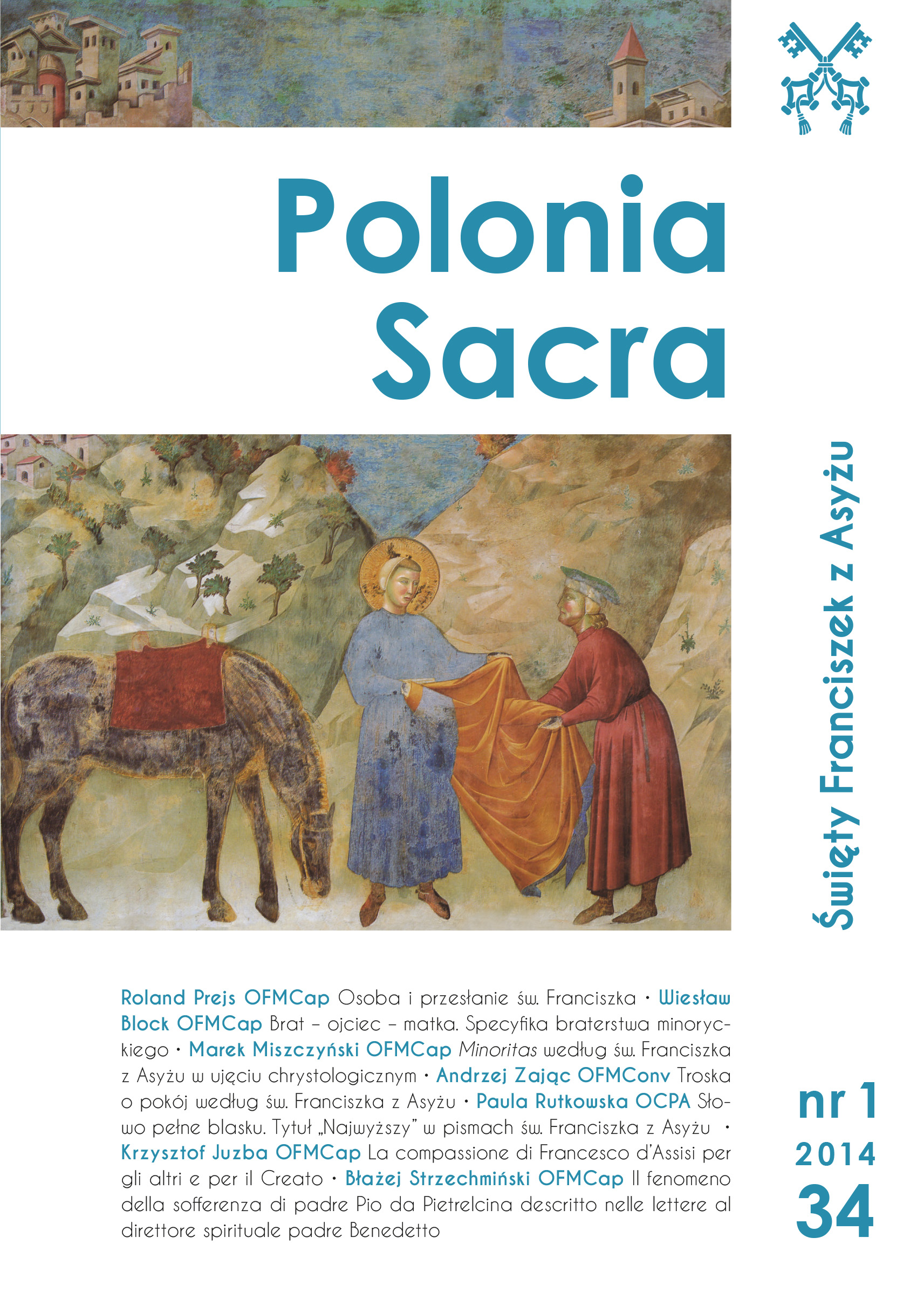 Polonia Sacra 18 (2014) nr 1 (34) okładka